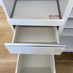 A-216★ジモティ割引あり★【リユースのサカイ野々市店】食器棚　白　(幅)88cm×(奥行き)51cm×(高さ)101cm ※クリーニング済みの画像