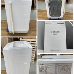 R203 ☀️ 2025年製の高年式！ Comfee 洗濯機（洗濯5.5㎏) CAC06EW55 ⭐ 動作確認済 ⭐ クリーニング済の画像