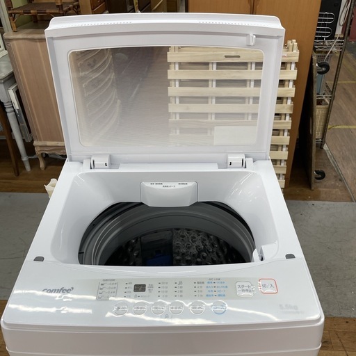 R203 ☀️ 2025年製の高年式！ Comfee 洗濯機（洗濯5.5㎏) CAC06EW55 ⭐ 動作確認済 ⭐ クリーニング済