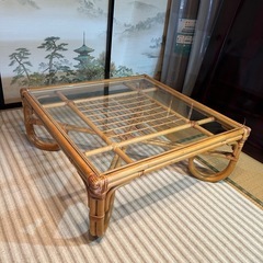 籐の家具3点の画像