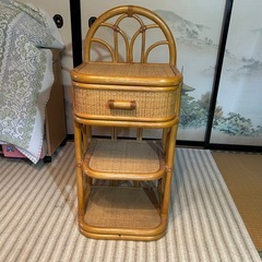 籐の家具3点の画像