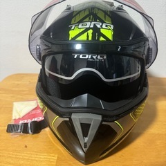 TORQ フルフェイスヘルメット ブラック/イエローの画像