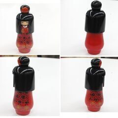 創作こけし 鹿の子 宮下はじめ 約17.5cm 黒髪の少女 内閣総理大臣賞 通商産業大臣賞 木製 和風 伝統工芸 昭和レトロ 札幌市 清田区の画像
