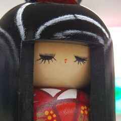 創作こけし 鹿の子 宮下はじめ 約17.5cm 黒髪の少女 内閣総理大臣賞 通商産業大臣賞 木製 和風 伝統工芸 昭和レトロ 札幌市 清田区の画像