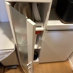 ニトリ　食器棚　ホワイトの画像