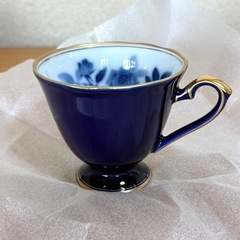 【新品未使用品】香蘭社　【 サムシングブルー】ペアコーヒーカップ＆ソーサーの画像