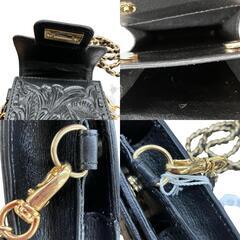 SG00001 新品未使用 GRACE CONTINENTAL グレースコンチネンタル ChainMiniBag ブラック Carving Tribes 牛革 レディース [0000000001197]の画像