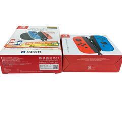 186000 Nintendo 任天堂 ニンテンドウ Switch ジョイコン HORI Fit Boxing HAC-015 HAC-016 NSW-351  ネオンレッド　ブルー 2点まとめ売り [0000000001198]の画像