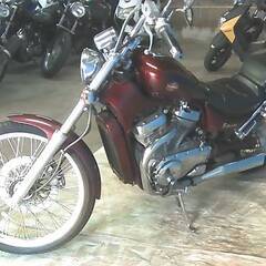 SUZUKI イントルーダー400 赤 車検残R8/5月 エンジン始動確認 名変で乗れます 半額配送キャンペーン 現状渡し諸経費0 P-Yardの画像