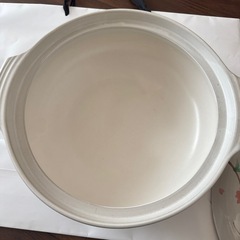 土鍋 10号　5〜6人用　直径30cm 4L 花模様の画像