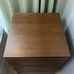 良品計画(無印良品)  4段　チェスト　天然木　　　　の画像