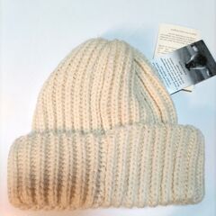★HIGHLAND 2000 ・ウール100％ ・ニット帽 ・白・新品★の画像