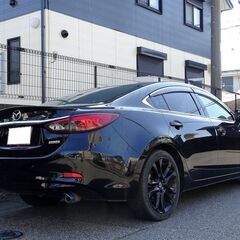車検満タン アテンザ 中期 XD Lパッケージ 衝突軽減ブレーキ レーダークルーズ ナビ フルセグTV Bluetooth バックモニター スマートキー 黒本革シート シートヒーター LEDライト LEDフォグ 前後ドラレコ ETCの画像