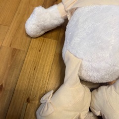 【新品】デイジーダック100thプラチナホワイト超BIGぬいぐるみ ディズニーの画像