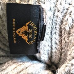 ★HIGHLAND 2000 ・ウール100％ ニット帽 ・新品・グレー色・灰★の画像