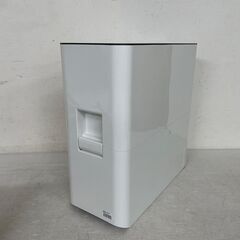 unix war 洗えて清潔 計量米びつ 12kg ホワイト 約1合計量 ASVEL アスベル 無洗米対応 キッチン用品 ライスストッカー A0503の画像