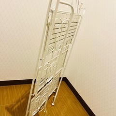 【美品】可愛い♡折りたたみ式スチール4段シェルフの画像