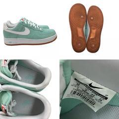186000 NIKE ナイキ スニーカー AIR FORCE1 488298-309  28 ミントグリーン スウェード [0000000001224]の画像