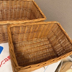 木カゴ　収納ぼBOXの画像