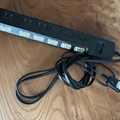 延長コード　電源タップの画像
