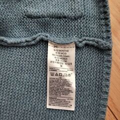 GAP baby ニットパーカー コットン 70cm／6-12months／ブルーの画像