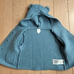 GAP baby ニットパーカー コットン 70cm／6-12months／ブルーの画像