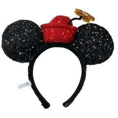 186000 現状品 Disney ディズニー 3点 ミニー ミトン手袋 まとめ売り カチューシャ 美品 冬 スパンコール [0000000001237]の画像