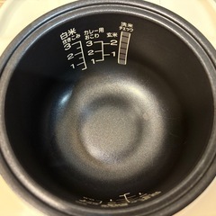 無印 炊飯器 3合炊き 説明書付きMJ-RC3A3の画像
