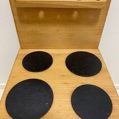 ドイツ　バウアー社　ニキティキ　木製　おままごと　キッチン　ミニキッチンの画像