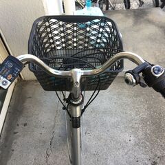 地域限定送料無料　パナソニック　ビビ　SX　12AH　現行バッテリー　シルバー　パスウィズ　アシスタ　神戸市　電動自転車の画像