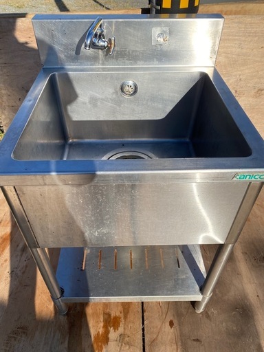 タニコー 一槽シンク 流し台 W600×D600×H930 業務用 厨房