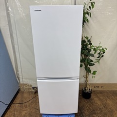 I384 🌈 2024年製の高年式♪ TOSHIBA 冷蔵庫 (153L) 2ドア ⭐ 動作確認済 ⭐ クリーニング済の画像