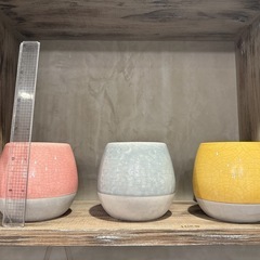 植木鉢・ピンク・１３-１０の画像