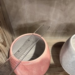 植木鉢・ピンク・１３-１０の画像