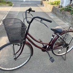 ★シティサイクル 　ワインレッドの画像