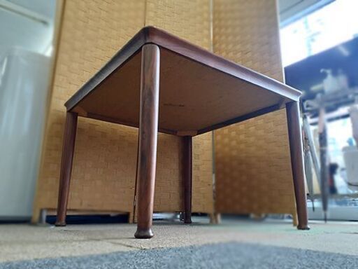 ①【Vejle Stole og Mobelfabrik デンマーク】北欧家具 ミッドセンチュリー チーク材 ローテーブル コーヒーテ