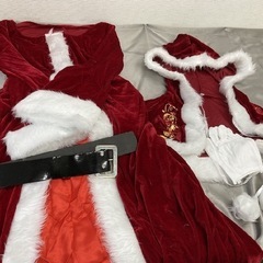 サンタクロース コスチューム ワンピースタイプ クリスマスツリー飾り 未使用品　ハロウィン　コスプレ　の画像
