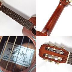 【良品】テナーウクレレ Aria ATU-120/6 6 ミニギター ギタレレ ケース付の画像