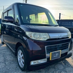 【支払総額12.8万円】タントカスタムXリミテッド 車検令和8年11月 修復歴なし TV パワスラ タイヤバリ山の画像