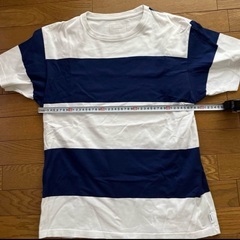 【希少】SOPHNET.ボーダーストライプ Tシャツ 白Xネイビーの画像