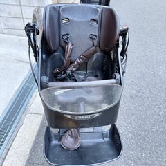 大阪府　子供乗せ　ヤマハ　電動アシスト自転車 チャイルドシート付き ホワイトの画像