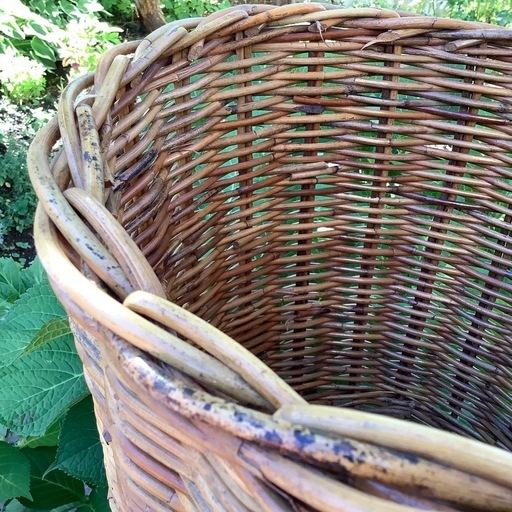 籐鉢カバー アラログ鉢カバー プランターカバー 花器 竹製 レトロ かご