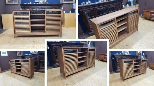 I43　美品　起立木工 サイドボード