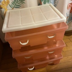 衣類収納 プラスチックケース ピンク🎀の画像