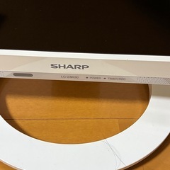 SHARP 24型テレビ ホワイトの画像