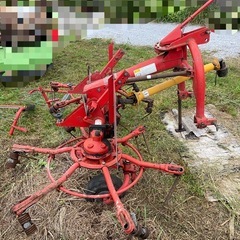 スター ジャイロテッダ MGH2510 トラクター 取付 2連 牧草 集草 反転 撹拌 作業機 2500mm 赤 テッダ ジョイント付 中古 引き取り限定の画像
