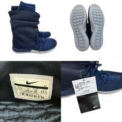 186000 新品未使用 NIKE ナイキ ウィメンズ ローシ 2 ハイ フライニット 861708-400  22.5 ネイビー [0000000001268]の画像