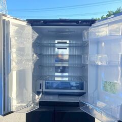 【❗️✨訳あり特価品✨❗️】現状品　大容量502L　SHARP シャープ ノンフロン冷凍冷蔵庫 SJ-AF50H-T 2021年製 動作確認済み 電源コード修理品の画像