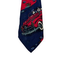 199990 Disney ディズニー ネクタイ Classic Mickey necktie ネイビー [0000000001271]の画像