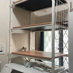 美品　オシャレなランドリーラックの画像